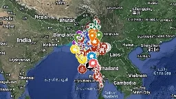 Myanmar War Map – Google My Maps
